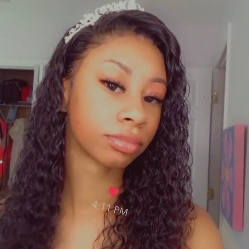 Curly Human hair Lace wig